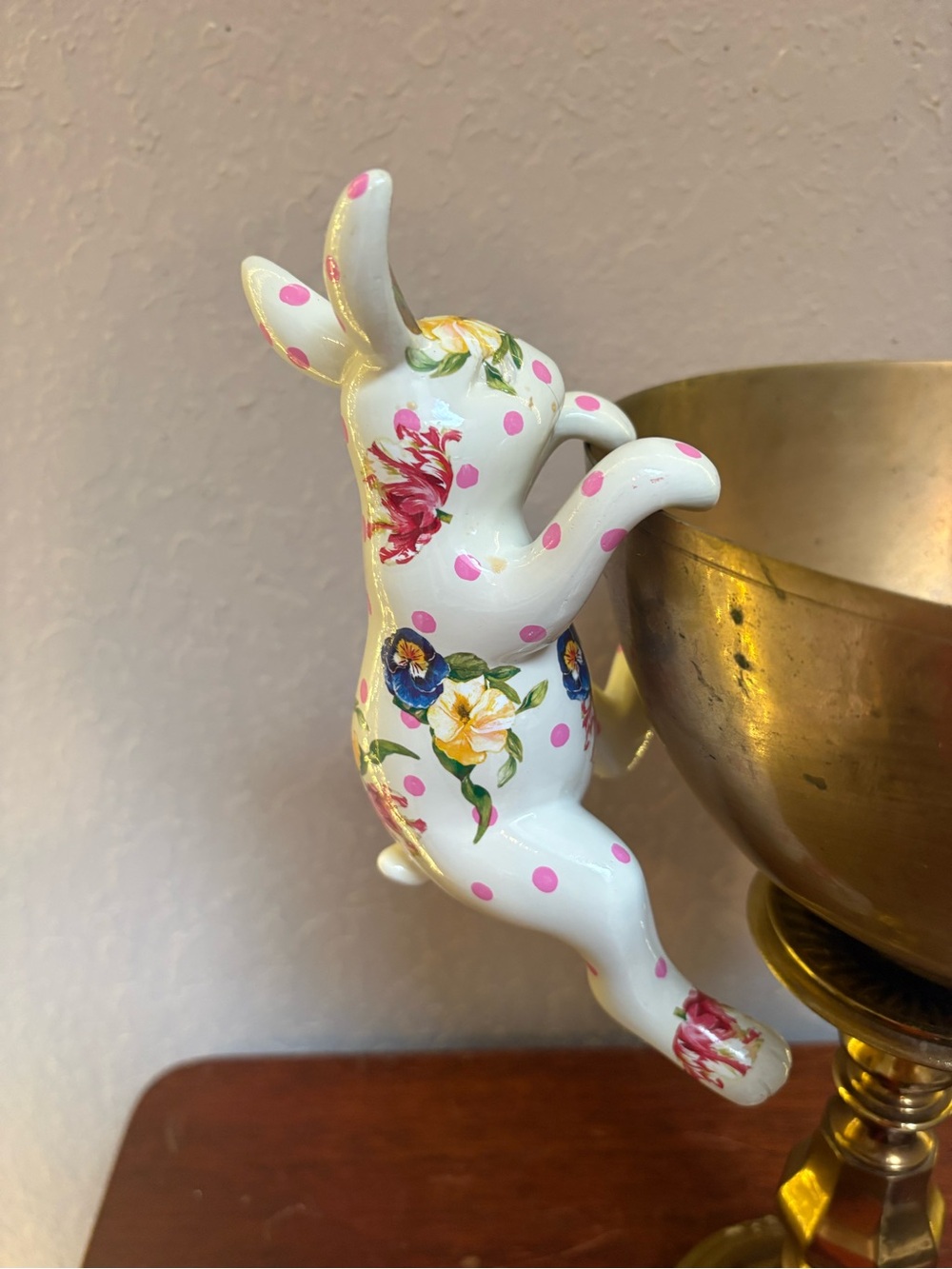 MacKenzie-Childs Floral Planter Bunny - Picture 6 of 8